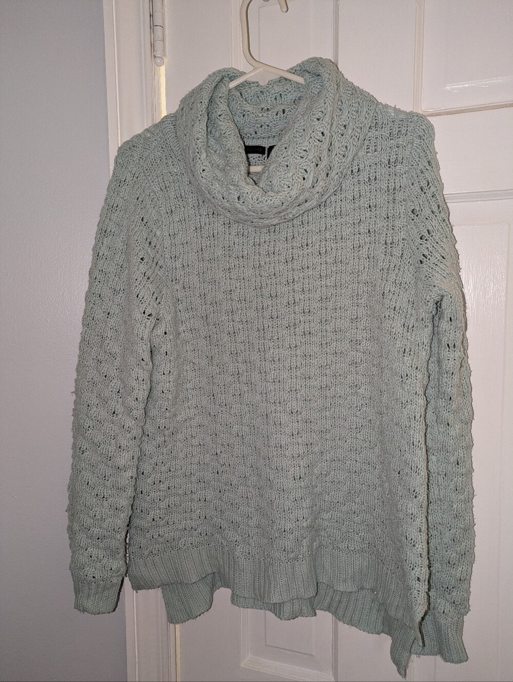 Mint Cowl Neck Knit Sweater
